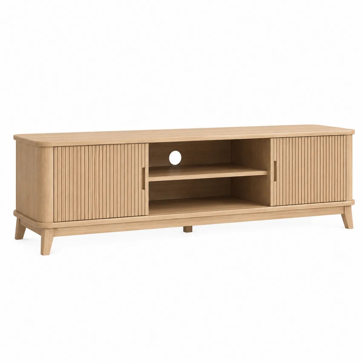 Drewniana szafka RTV dębowa 180 cm