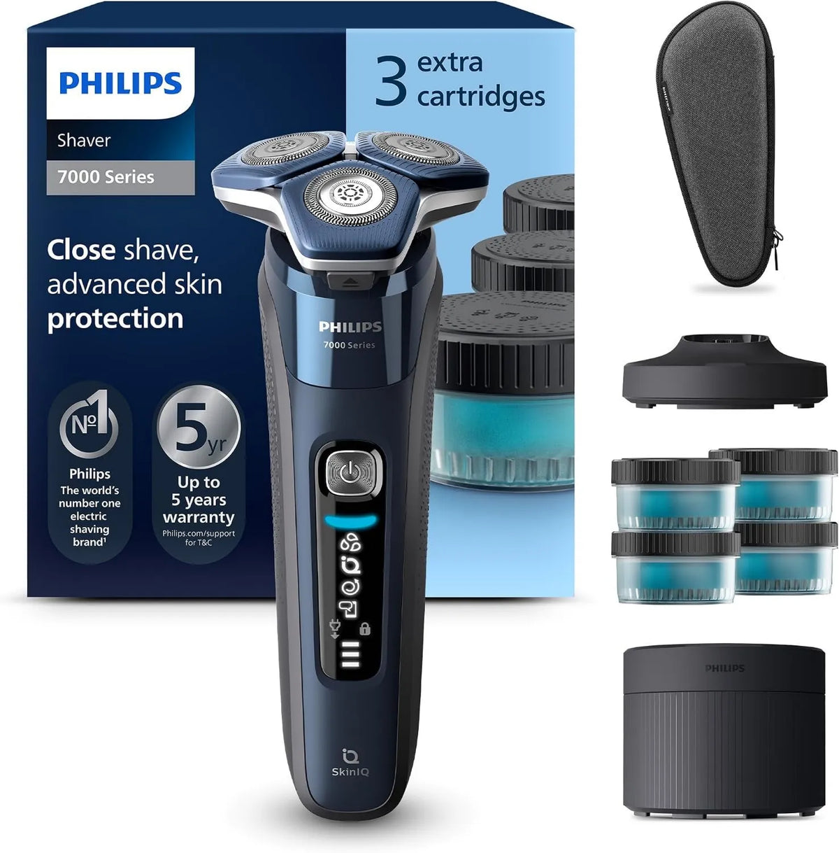 PHILIPS, S7885 / 63 do suszenia, Golarka, dotyk, Płyta IPS, dla mężczyzn Mokro & Suchy z kosiarką S7885/63