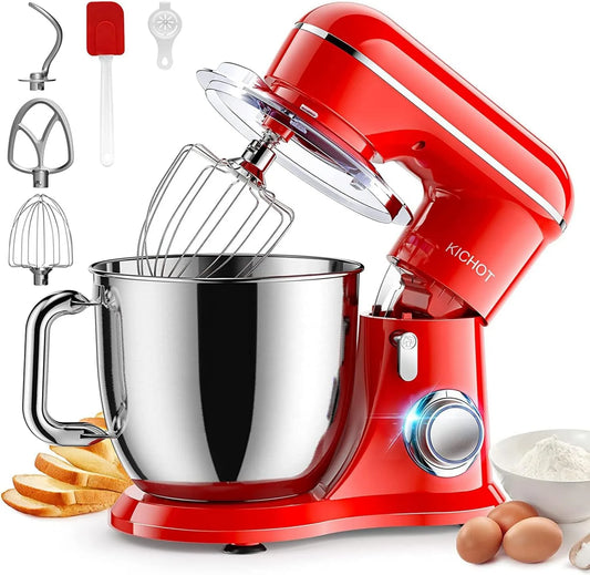 KICHOT mikser planetarny, Robot kuchenny 10Rozmiary, 4, 5 l, 1300 W, ciasto, stal nierdzewna, Piekarnia Robot 10Vitesses
