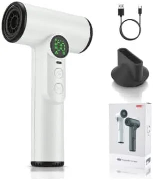 Normodic suszarka do włosów, Bateria, przenośne, 200 W, USB, 2 strefy temperatury, bezprzewodowy, do akademików i wykładziny