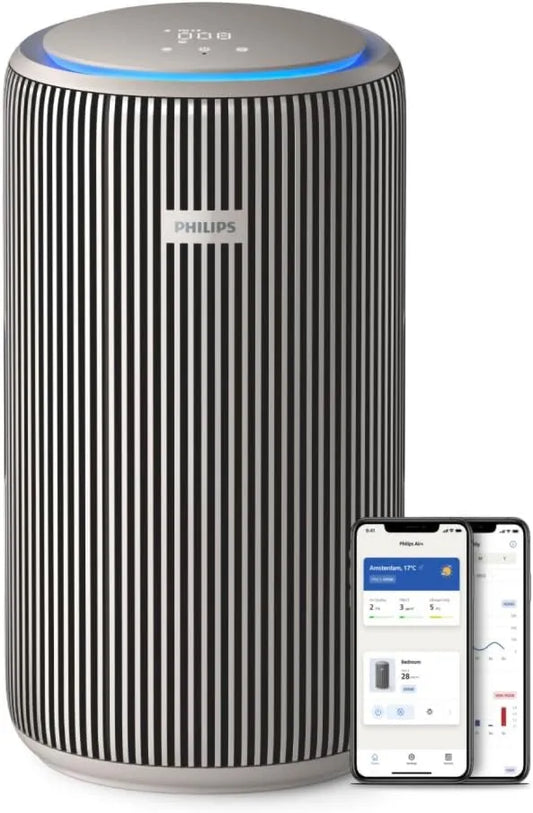 Philips AC3210/12 oczyszczacz powietrza, 500 m³/h, 130 m², filtr HEPA, Inteligentny Oczyszczacz Powietrza PureProtect z serii 3200