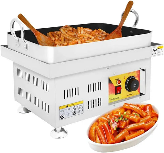 QUTBAG ryżowar, Maszyna do ciasta, Stół, 2500 W, profesjonalna powłoka, do przekąsek Teppaniki