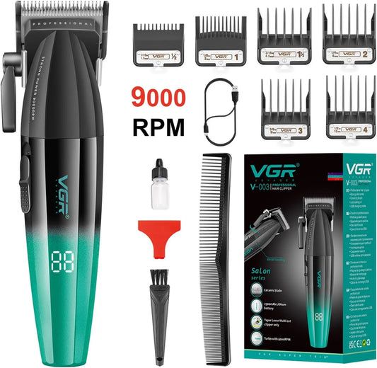 VGR maszynka do strzyżenia, 003 LED wyświetlacze, 003 Świeże Fade męski hair 's moower do profesjonalnego użytku