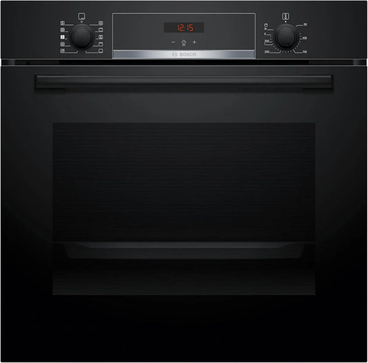 Bosch piekarnik do zabudowy, HQA534BB3 Piekarnik elektryczny, wbudowany, czarny, Seria 4