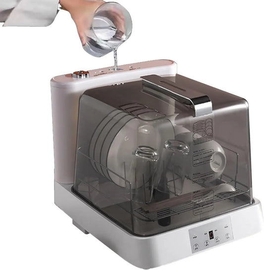 PEIXEN zmywarka kompaktowa, Zmywarka, 6 l, 900 W, 4 programów, przenośny, duży zbiornik, Brak połączenia
