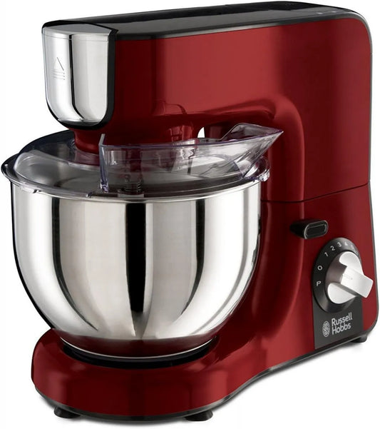 Russell Hobbs blender kielichowy, Blender, 1, 5 l, stal nierdzewna, czerwona, 3 bicze: ciężki perkusista makaronu, bicz ze stali nierdzewnej, 23480- 56, 10 prędkości